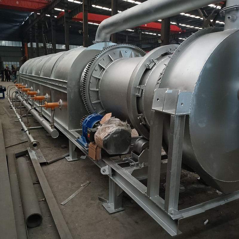 150 - 200kg/H roterende Horizontale Oven met de Macht en 2 van AC380V - 3rpm-Omwentelingssnelheid