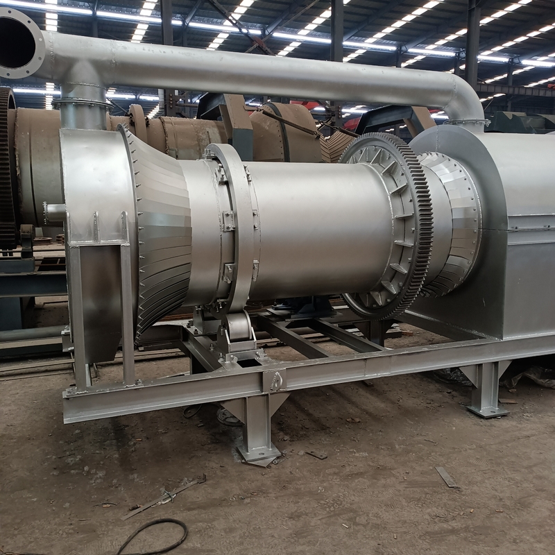 150 - 200kg/H roterende Horizontale Oven met de Macht en 2 van AC380V - 3rpm-Omwentelingssnelheid