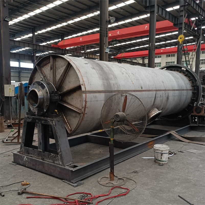Roestvrij staal 310S Batch Grinding Ball Mill 1-30t/H Met Structural Steel Frame