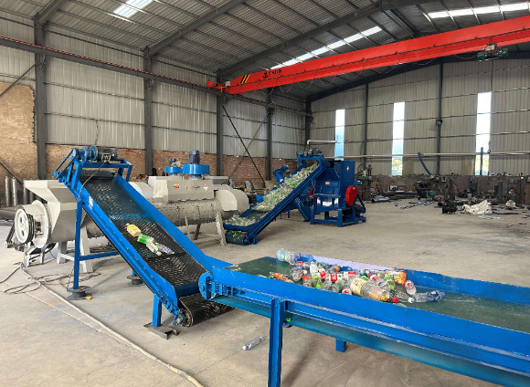 Afval Plastic Pp Pe Pet Plastic Flask Wasmachine Recycling voor polyester stapelvezels