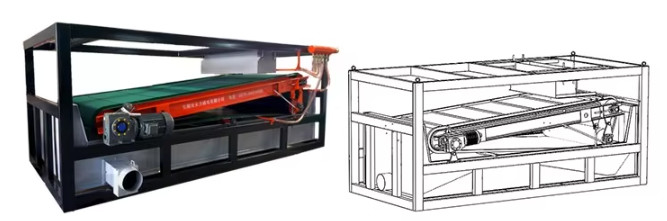 een magnetische scheiding met hoge helling voor zwak magnetisch erts en niet-magnetisch erts