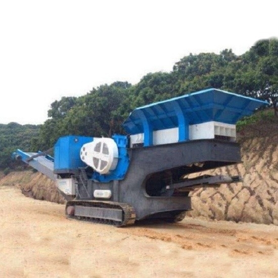 Kruippakjetype Mobiel de Installatiewiel van de Kaakmaalmachine Opgezet voor Mijnbouw